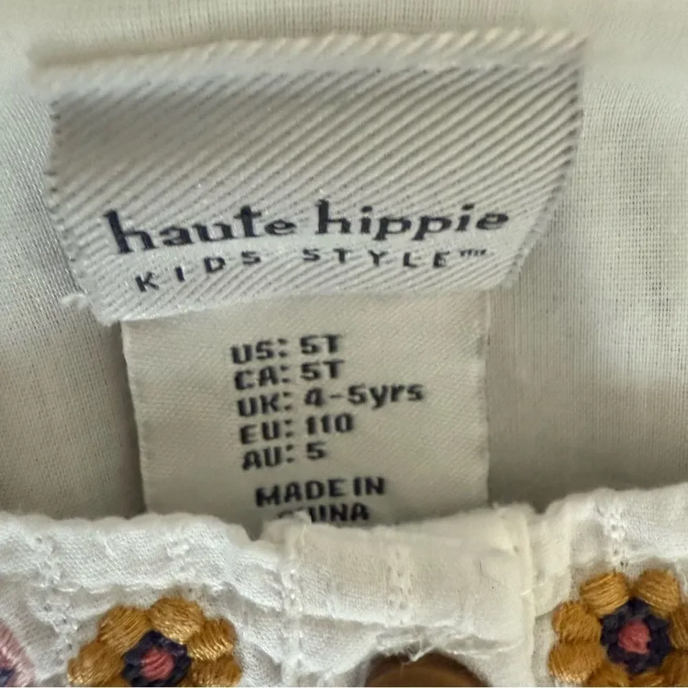 Haute Hippie Outfit Girls Set Kids 5T Shirt Shorts Top Summer Fall Photos